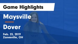 Maysville  vs Dover  Game Highlights - Feb. 23, 2019