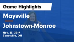 Maysville  vs Johnstown-Monroe  Game Highlights - Nov. 23, 2019