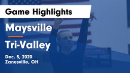 Maysville  vs Tri-Valley  Game Highlights - Dec. 5, 2020