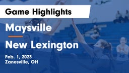 Maysville  vs New Lexington  Game Highlights - Feb. 1, 2023