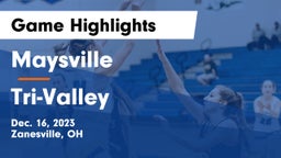 Maysville  vs Tri-Valley  Game Highlights - Dec. 16, 2023