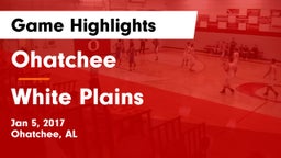 Ohatchee  vs White Plains  Game Highlights - Jan 5, 2017