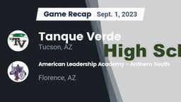 Recap: Tanque Verde  vs. American Leadership Academy - Anthem South 2023