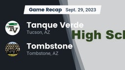 Recap: Tanque Verde  vs. Tombstone  2023
