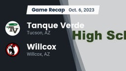 Recap: Tanque Verde  vs. Willcox  2023