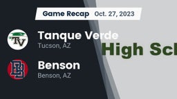 Recap: Tanque Verde  vs. Benson  2023