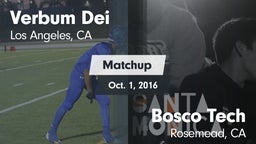 Matchup: Verbum Dei High vs. Bosco Tech  2016