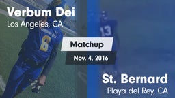 Matchup: Verbum Dei High vs. St. Bernard  2016