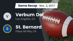 Recap: Verbum Dei  vs. St. Bernard  2017