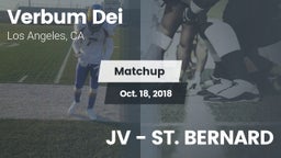 Matchup: Verbum Dei High vs. JV - ST. BERNARD 2018