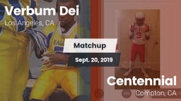 Matchup: Verbum Dei High vs. Centennial  2019
