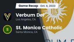 Recap: Verbum Dei  vs. St. Monica Catholic  2023