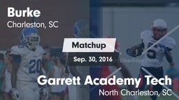 Matchup: Burke  vs. Garrett Academy Tech  2016