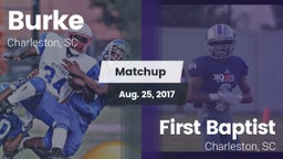 Matchup: Burke  vs. First Baptist  2016