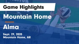 Mountain Home  vs Alma  Game Highlights - Sept. 29, 2020