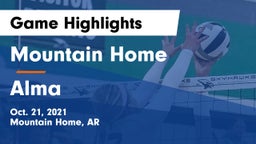 Mountain Home  vs Alma  Game Highlights - Oct. 21, 2021