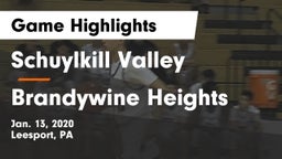 Schuylkill Valley  vs Brandywine Heights  Game Highlights - Jan. 13, 2020