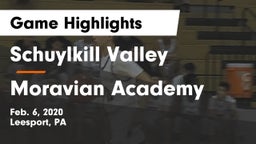 Schuylkill Valley  vs Moravian Academy Game Highlights - Feb. 6, 2020