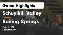 Schuylkill Valley  vs Boiling Springs  Game Highlights - Feb. 6, 2021