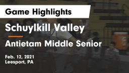 Schuylkill Valley  vs Antietam Middle Senior  Game Highlights - Feb. 12, 2021