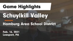 Schuylkill Valley  vs Hamburg Area School District Game Highlights - Feb. 16, 2021