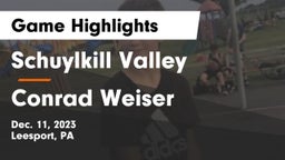 Schuylkill Valley  vs Conrad Weiser  Game Highlights - Dec. 11, 2023