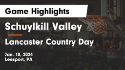 Schuylkill Valley  vs Lancaster Country Day  Game Highlights - Jan. 10, 2024