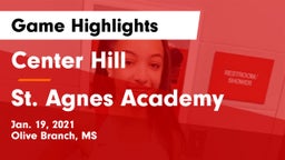 Center Hill  vs St. Agnes Academy Game Highlights - Jan. 19, 2021