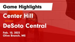 Center Hill  vs DeSoto Central  Game Highlights - Feb. 10, 2023