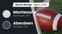Recap: Montesano  vs. Aberdeen  2016