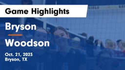 Bryson  vs Woodson  Game Highlights - Oct. 21, 2023