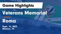 Veterans Memorial  vs Roma  Game Highlights - Sept. 16, 2023
