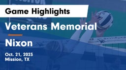 Veterans Memorial  vs Nixon  Game Highlights - Oct. 21, 2023