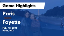 Paris  vs Fayette  Game Highlights - Feb. 18, 2021