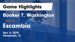 Booker T. Washington  vs Escambia  Game Highlights - Dec. 4, 2018