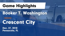Booker T. Washington  vs Crescent City  Game Highlights - Dec. 27, 2018