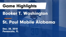 Booker T. Washington  vs St. Paul Mobile Alabama Game Highlights - Dec. 28, 2018