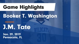 Booker T. Washington  vs J.M. Tate Game Highlights - Jan. 29, 2019