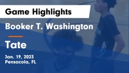 Booker T. Washington  vs Tate  Game Highlights - Jan. 19, 2023