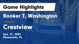 Booker T. Washington  vs Crestview  Game Highlights - Jan. 31, 2023