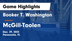 Booker T. Washington  vs McGill-Toolen  Game Highlights - Dec. 29, 2023