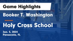 Booker T. Washington  vs Holy Cross School Game Highlights - Jan. 5, 2024