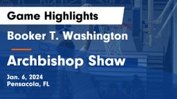 Booker T. Washington  vs Archbishop Shaw  Game Highlights - Jan. 6, 2024