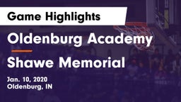 Oldenburg Academy  vs Shawe Memorial  Game Highlights - Jan. 10, 2020