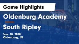 Oldenburg Academy  vs South Ripley Game Highlights - Jan. 18, 2020