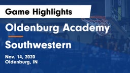 Oldenburg Academy  vs Southwestern  Game Highlights - Nov. 14, 2020