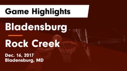 Bladensburg  vs Rock Creek Game Highlights - Dec. 16, 2017