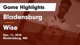 Bladensburg  vs Wise  Game Highlights - Dec. 11, 2018