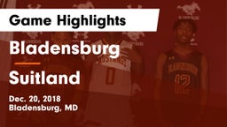 Bladensburg  vs Suitland  Game Highlights - Dec. 20, 2018