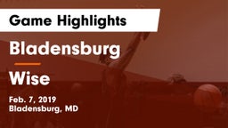 Bladensburg  vs Wise  Game Highlights - Feb. 7, 2019